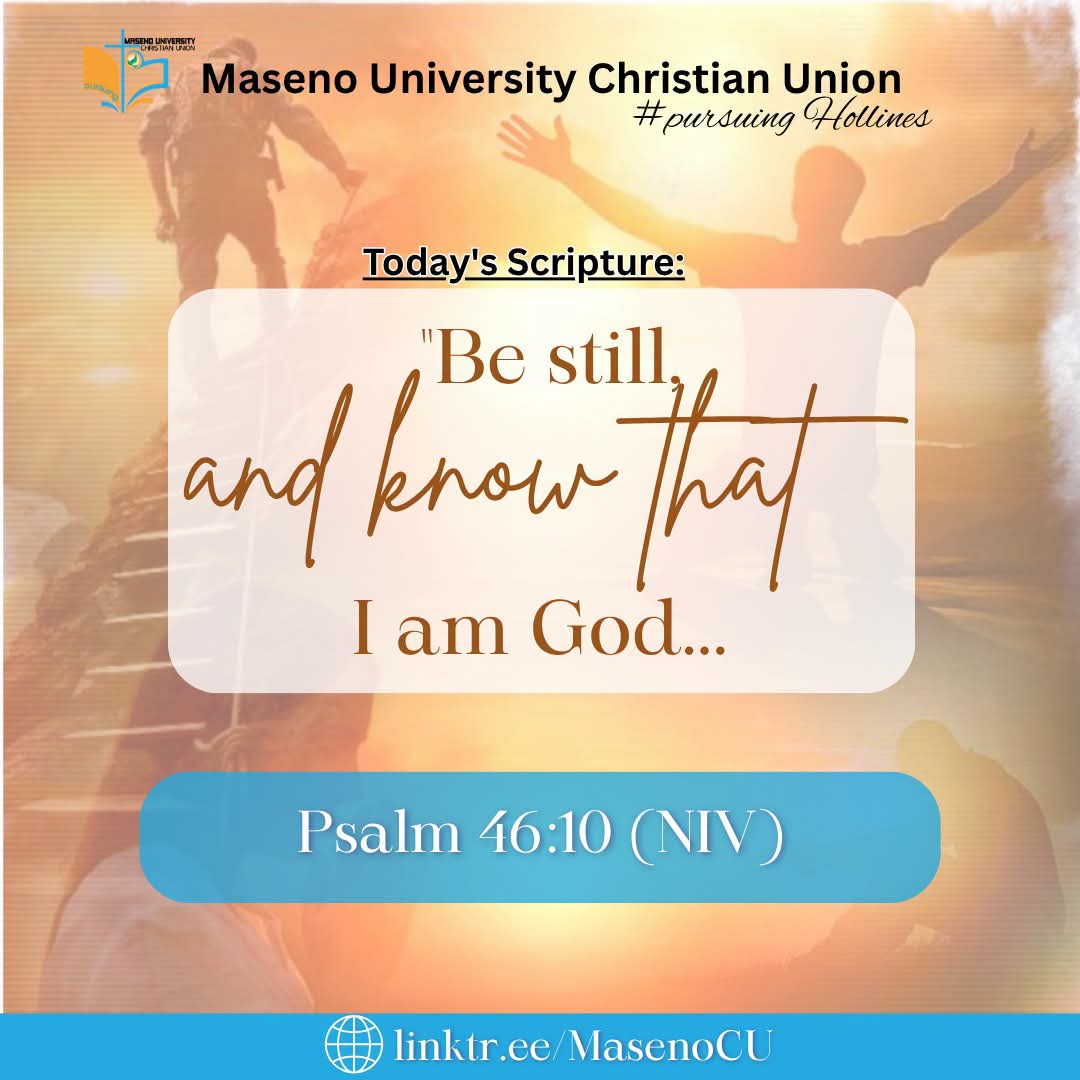 Be Still And Know that I am God